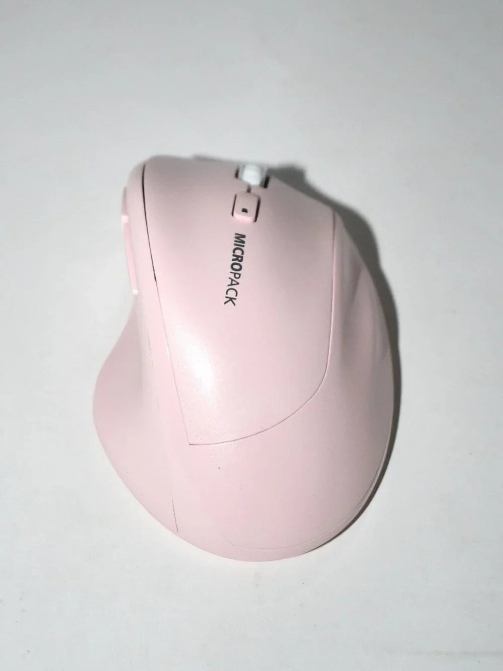 MICROPACK Ergonomic Wireless Vertical Mouse, USB Receiver, Pink, PC/ Laptop, NO